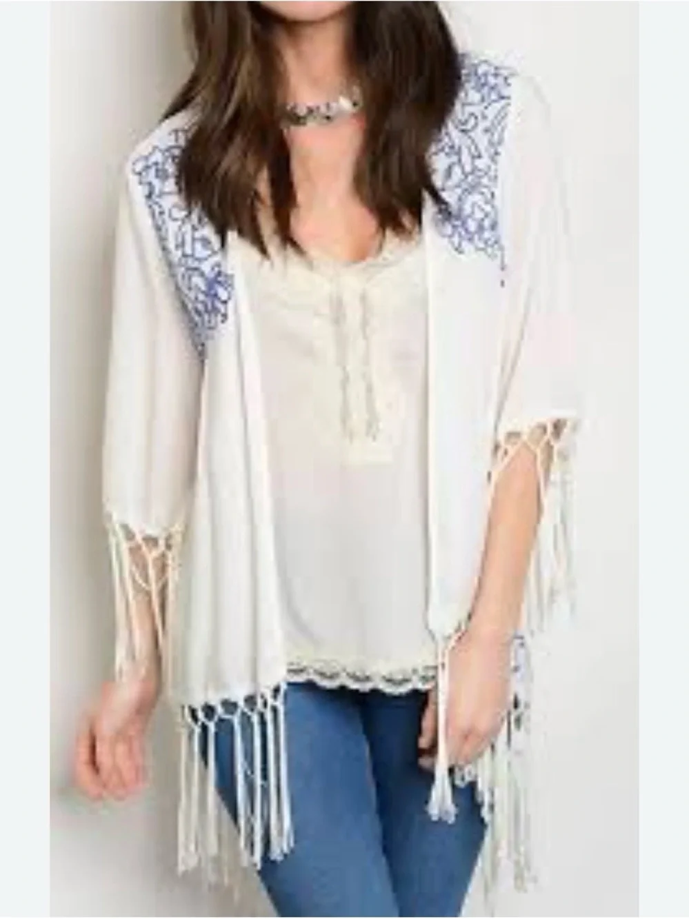 entro boho embroidered